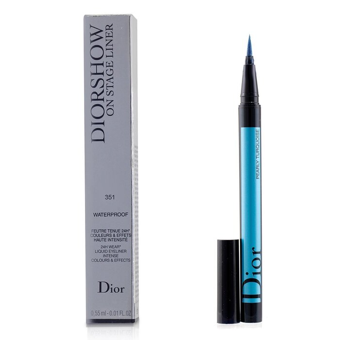 Christian Dior Diorshow On Stage Liner Waterproof 351 Pearly Turquoise 0.55ml 0.01oz Strawberrynet IE