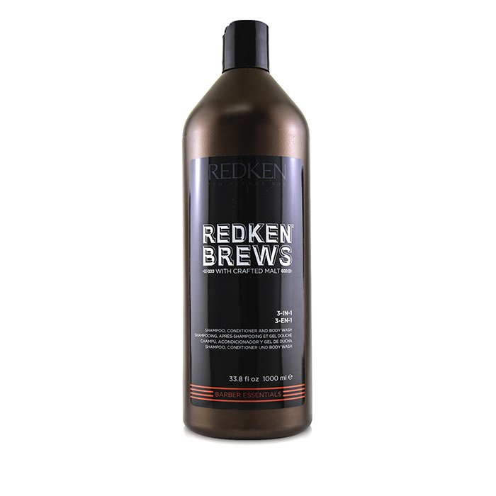 Redken Szampon 3-w-1 Brews 3-in-1 Shampoo, Conditioner and Body Wash 1000ml/33.8ozProduct Thumbnail