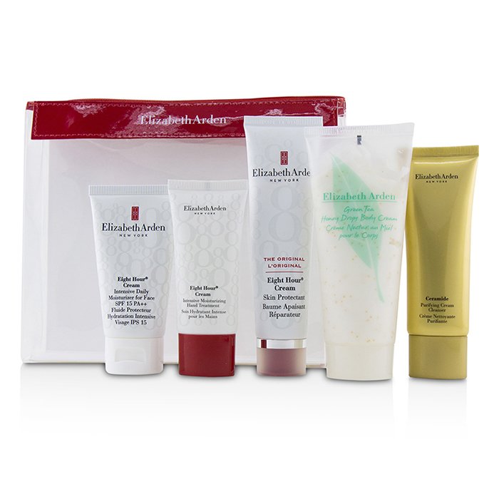 Elizabeth Arden Daily Beauty Essentials Set: Purifying Cream Cleanser + Eight Hour Cream + Eight Hour Cream SPF 15 + Ei 5pcsProduct Thumbnail