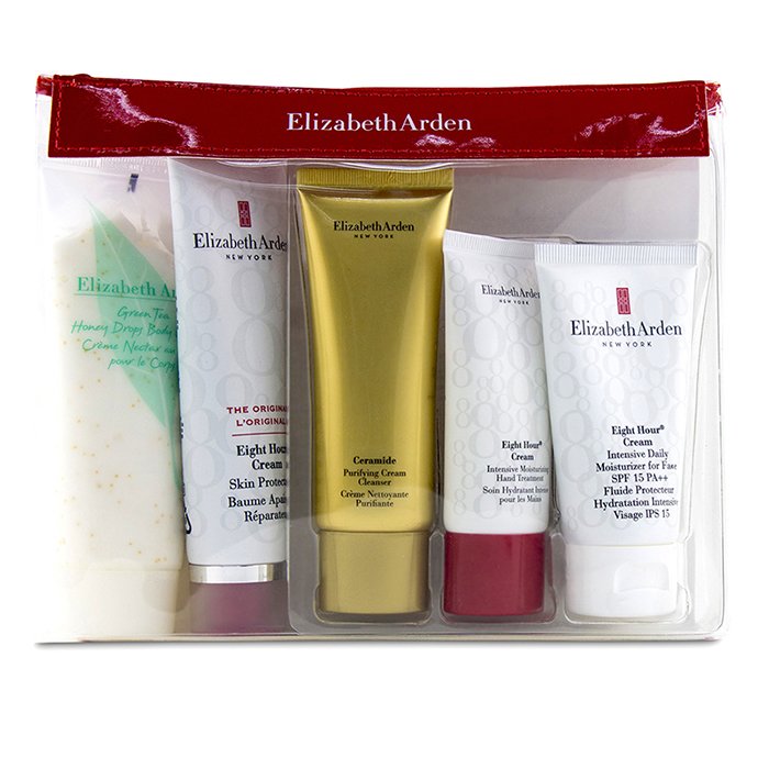 Elizabeth Arden Daily Beauty Essentials Set: Purifying Cream Cleanser+ Eight Hour Cream+ Eight Hour Cream SPF 15+ Ei 5pcsProduct Thumbnail