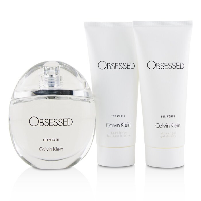 Calvin Klein Obsessed Coffret: Eau De Parfum Spray 100ml/3.4oz + Body Lotion 100ml/3.4oz + Shower Gel 100ml/3.4oz 3pcsProduct Thumbnail