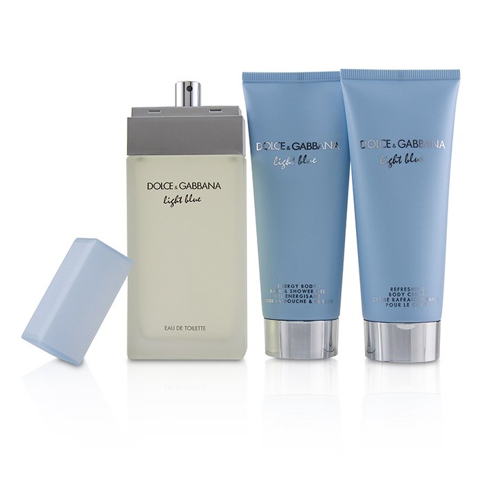 Dolce & Gabbana Light Blue Coffret: EDT Spray 100ml/3.3oz + Body Cream 100ml/3.3oz + B & S Gel 100ml/3.3oz 3pcsProduct Thumbnail