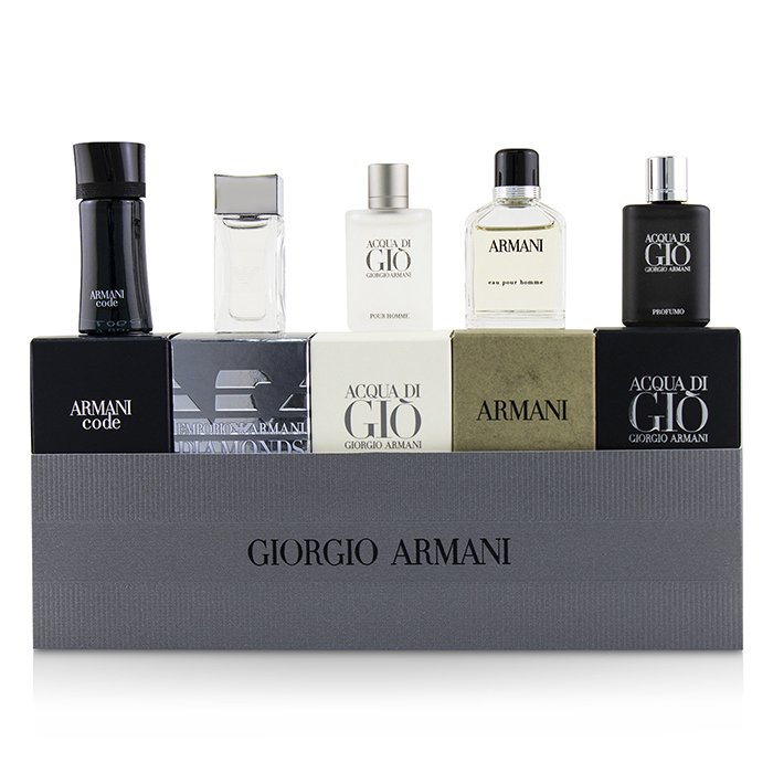 ジョルジオ アルマーニ Giorgio Armani Men Miniature Coffret: Acqua Di Gio, Code, Acqua Di Gio Profumo, Eau Pour Homme, Diamonds 5pcsProduct Thumbnail