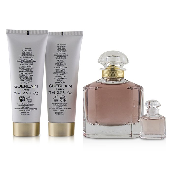 Guerlain Mon Guerlain Coffret: Eau De Parfum Spray 100ml +Perfumed Body Lotion 75ml+ Perfumed Shower Gel 75ml+Eau De Parfum 5ml 4pcsProduct Thumbnail