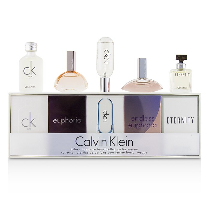 Calvin Klein Miniature Coffret: CK One Eau De Toilette 10ml/0.33oz + Euphoria Eau De Parfum 4ml/0.13oz + CK2 Eau De Toilette Spray 10ml/0.33oz + Endless Euphoria EDP 5ml/0.17oz + Eternity Eau De Parfum 5ml/0.17oz 5pcsProduct Thumbnail