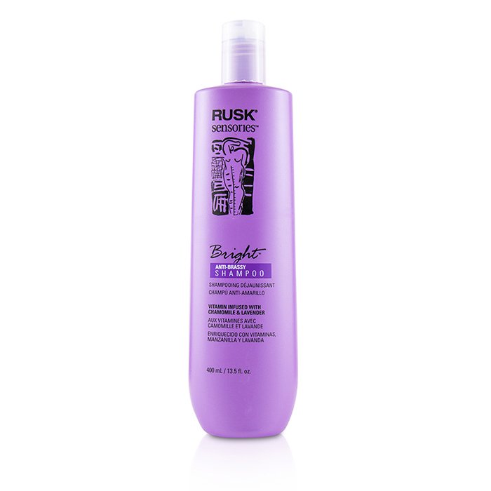 Rusk Szampon do włosów Sensories Bright Anti-Brassy Shampoo (Vitamin Infused with Chamomile & Lavender) 400ml/13.5ozProduct Thumbnail