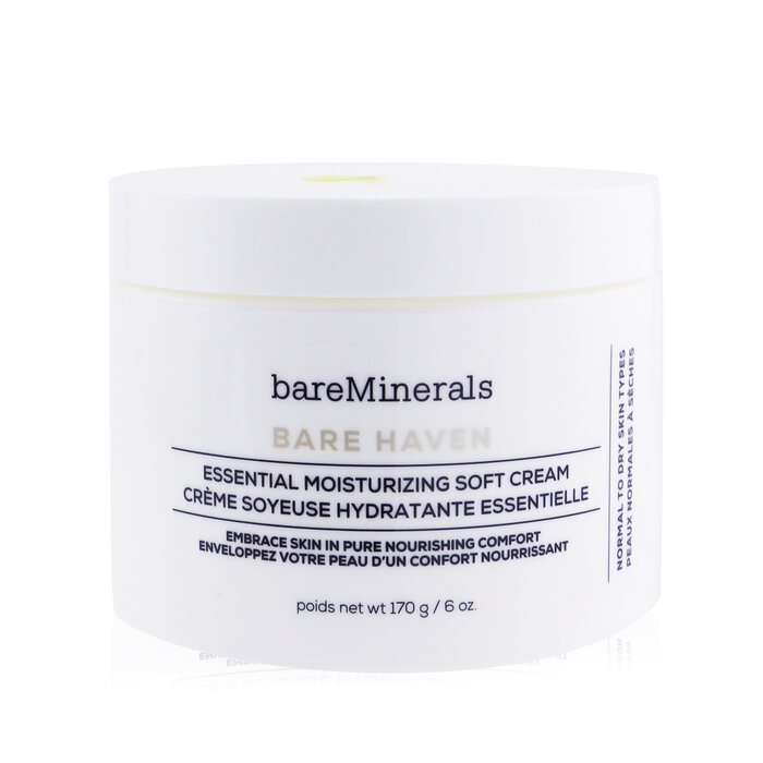 BareMinerals Krem na noc dla skóry normalnej i suchej Bare Haven Essential Moisturizing Soft Cream - Normal To Dry Skin Types (duża pojemność) 170g/6ozProduct Thumbnail