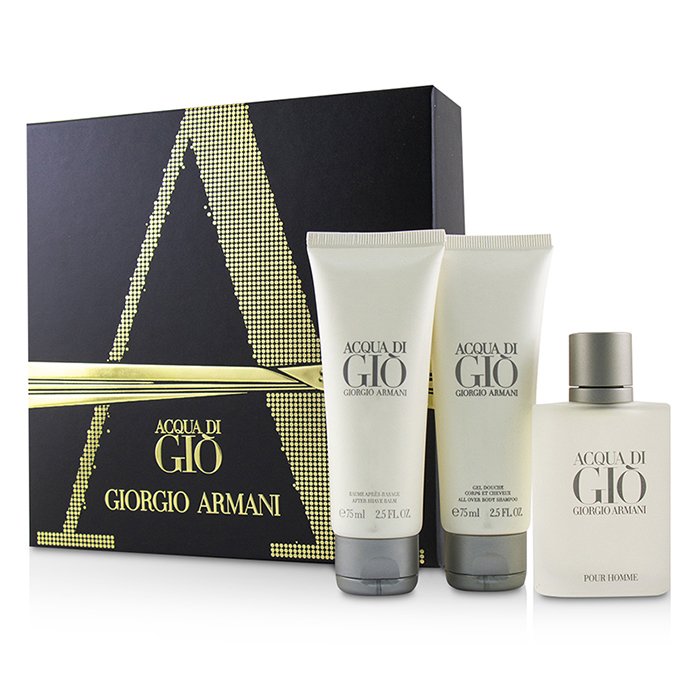 Giorgio Armani 亞曼尼 Acqua Di Gio Coffret: Eau De Toilette Spray 50ml/1.7oz + All Over Body Shampoo 75ml/2.5oz + After Shave Balm 75ml/2.5oz 3pcsProduct Thumbnail
