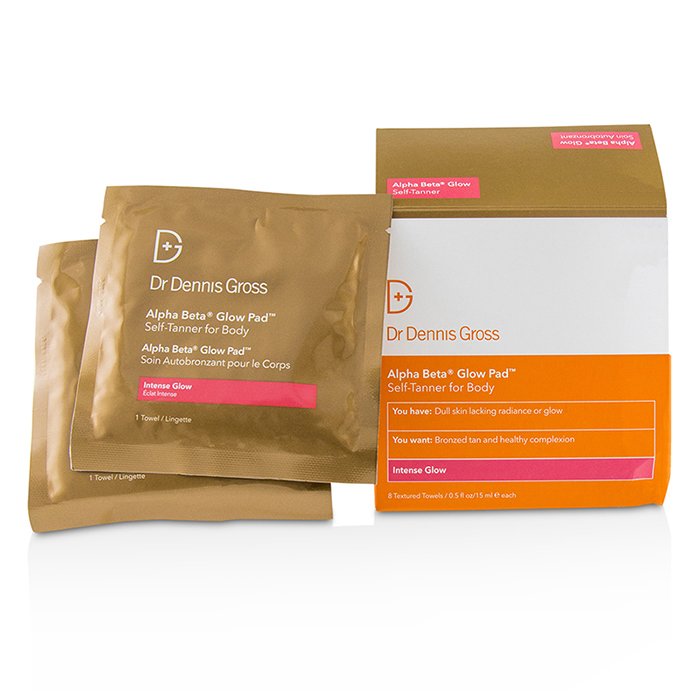Dr Dennis Gross Alpha Beta Glow Pad Self-Tanner For Body - Intense Glow (Box Slightly Damaged) 8 TowelsProduct Thumbnail