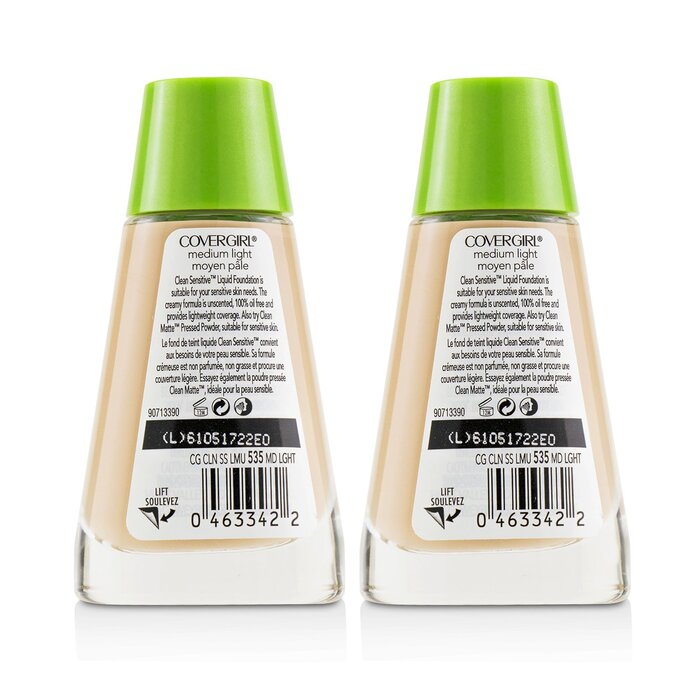 Covergirl سائل أساس Clean Sensitive 2x30ml/1ozProduct Thumbnail