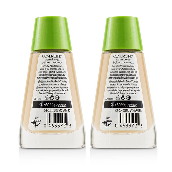 Covergirl سائل أساس Clean Sensitive 2x30ml/1ozProduct Thumbnail