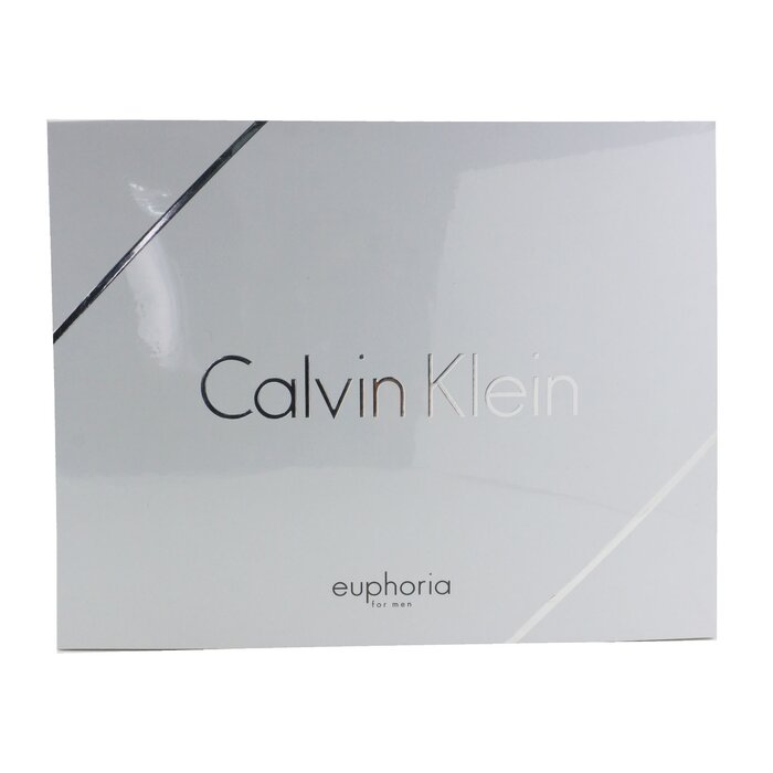 Calvin Klein Euphoria Men Coffret: Eau De Toilette Spray 100ml/3.4oz + Deodorant Stick 75g/2.6oz + After Shave Balm 100ml/3.4oz (White Box) 3pcsProduct Thumbnail