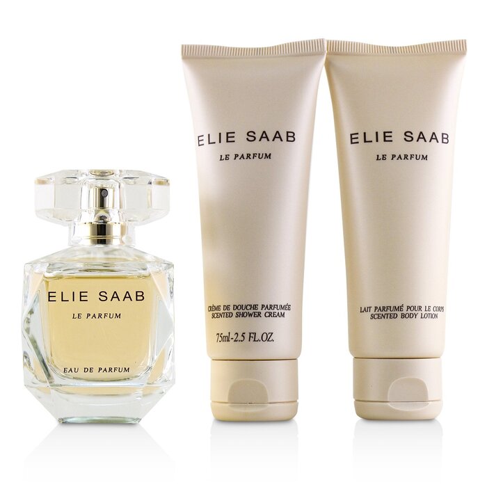 Elie Saab Zestaw Le Parfum Coffret: Eau De Parfum Spray 50ml/1.6oz + Scented Body Lotion 75ml/2.5oz + Scented Shower Cream 75ml/2.5oz 3pcsProduct Thumbnail