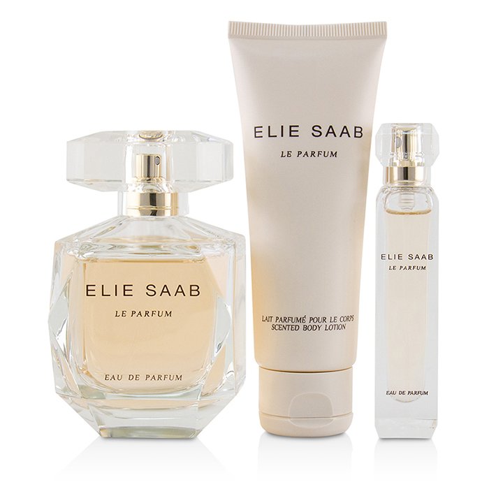 Elie Saab Le Parfum Coffret: Eau De Parfum Spray 90ml/3oz + Scented Body Lotion 75ml/2.5oz + Eau De Parfum Spray 10ml/0.33oz 3pcsProduct Thumbnail