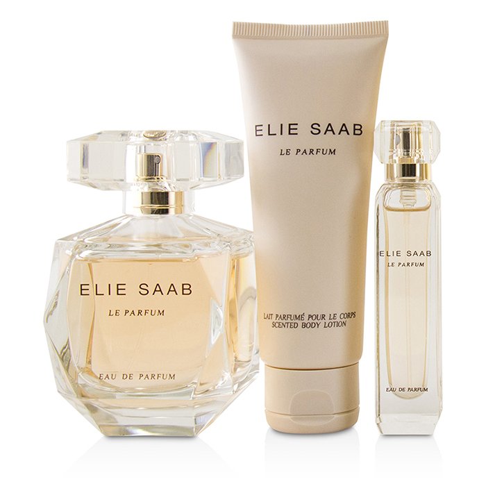 Elie Saab Le Parfum Coffret: Eau De Parfum Spray 90ml/3oz + Scented Body Lotion 75ml/2.5oz + Eau De Parfum Spray 10ml/0.33oz 3pcsProduct Thumbnail