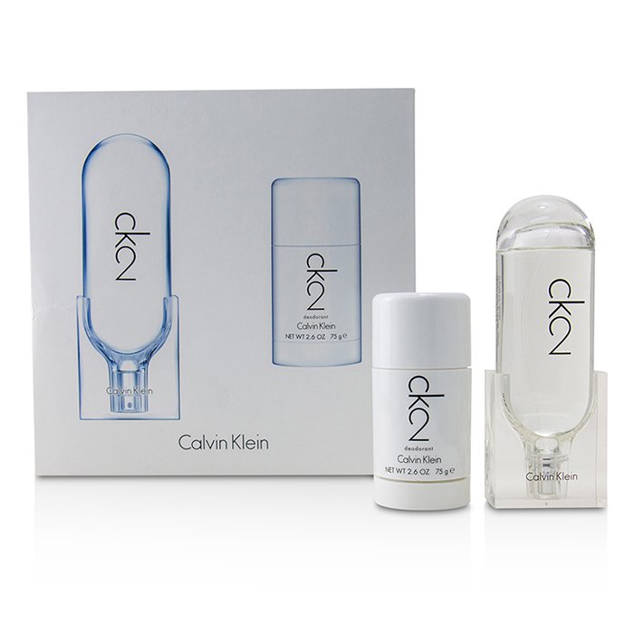 Calvin Klein CK 卡爾文·克雷恩 (卡文克萊) CK2 Coffret: Eau De Toilette Spray 100ml/3.4oz + Deodorant Stick 75ml/2.6oz 2pcsProduct Thumbnail