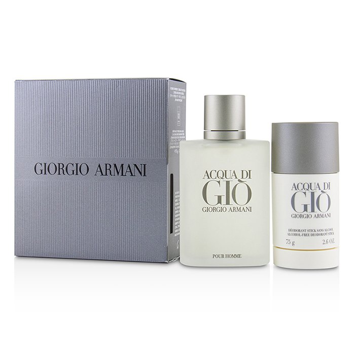 Giorgio Armani Acqua Di Gio Coffret: Eau De Toilette Spray 100ml/3.4oz + Alcohol-Free Deodorant Stick 75ml/2.6oz  2pcsProduct Thumbnail