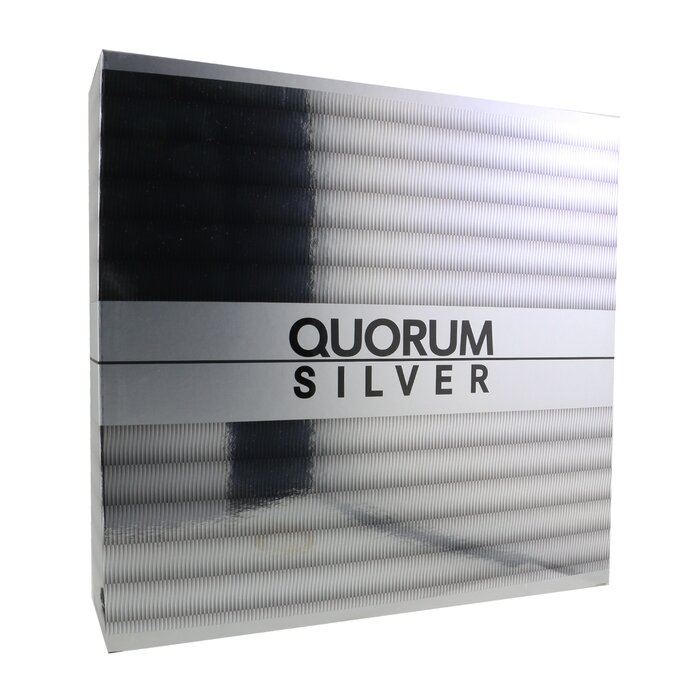 Puig مجموعة Quorm Silver: ماء تواليت سبراي 100مل/3.4 أوقية + غسول بعد الحلاقة 100مل/3.4 أوقية 2pcsProduct Thumbnail