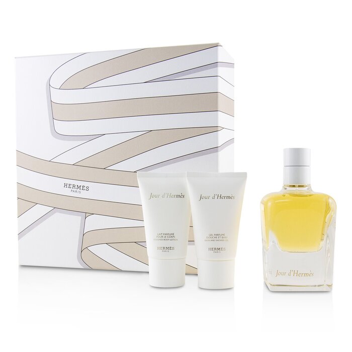 Hermes Zestaw Jour D'Hermes Coffret: Eau De Parfum Spray 85ml/2.87oz + Perfumed Body lotion 30ml/1oz + Bath & Shower Gel 30ml/1oz 3pcsProduct Thumbnail