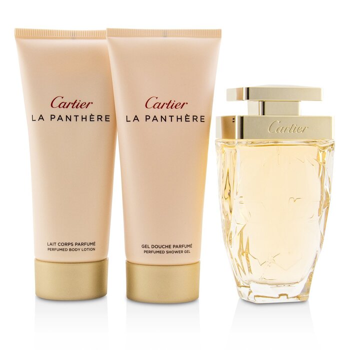 Cartier La Panthere Coffret: Eau De Parfum Legere Spray 75ml/2.5oz + Loción Corporal Perfumada 100ml/3.3oz + Gel de Ducha Perfumada 100ml/3.3oz 3pcsProduct Thumbnail
