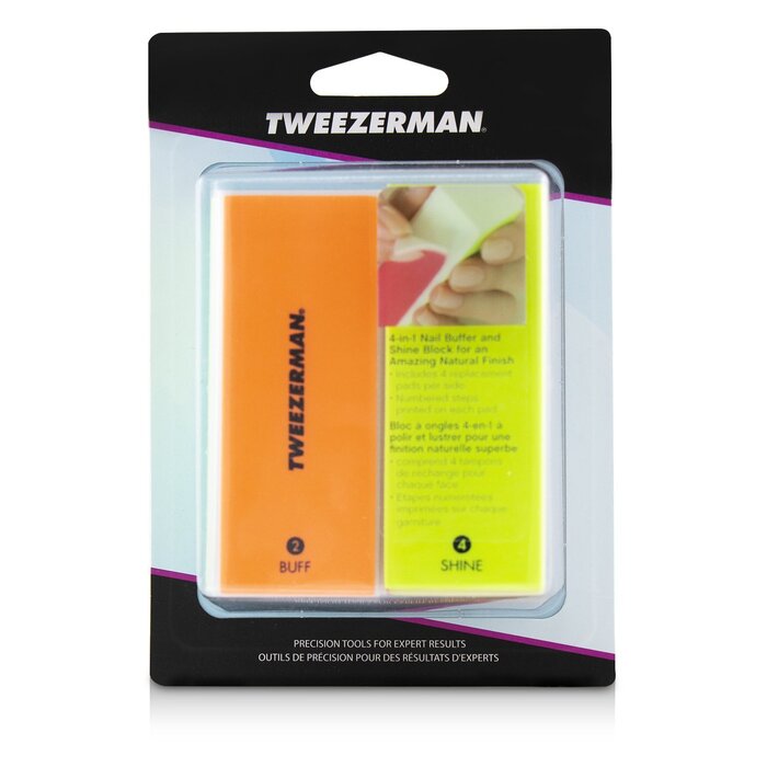 Tweezerman 微之魅 4合1舒緩光澤片Neon Hot 4 In 1 File, Buff, Smooth & Shine Block Picture ColorProduct Thumbnail