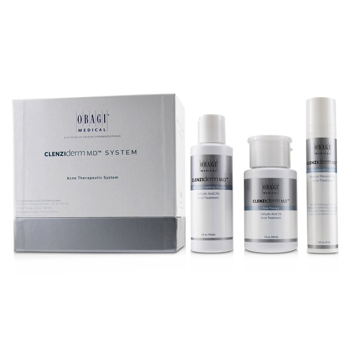 Obagi Clenziderm M.D. Acne Therapeutic System: Cleanser 118ml + Pore Therapy 148ml + Therapeutic Lotion 47ml 3pcsProduct Thumbnail