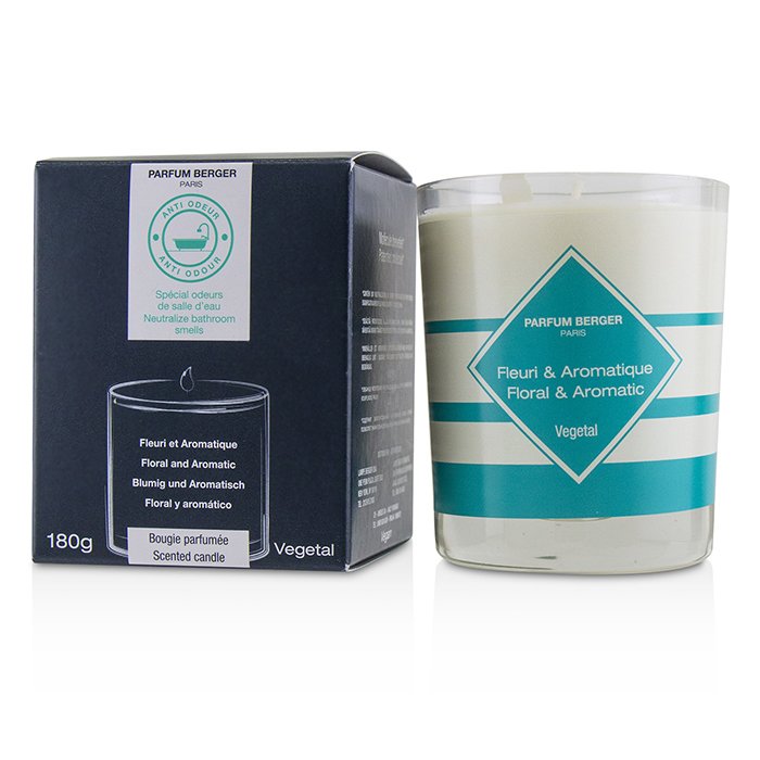 Lampe Berger (Maison Berger Paris) Świeca zapachowa Functional Scented Candle - Neutralize Bathroom Smells (Floral and Aromatic) 180g/6.3ozProduct Thumbnail