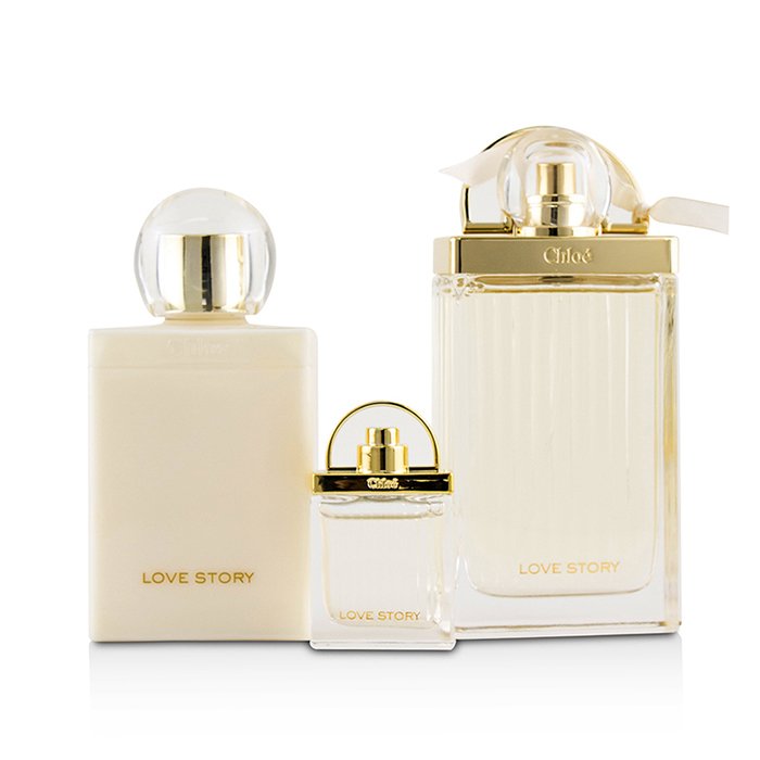 Chloe Love Story Coffret: Eau De Parfum Spray 75ml/2.5oz + Perfumed Body Lotion 100ml/3.4oz + Eau De Parfum 7.5ml/0.25oz 3pcsProduct Thumbnail