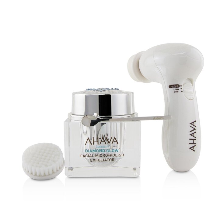 Ahava Diamond Glow Facial Micro-Polish Exfoliator פילינג (1x Micro-Exfoliating Cream 50ml, 1x Cleansing Device, 1x Brush Head) Picture ColorProduct Thumbnail