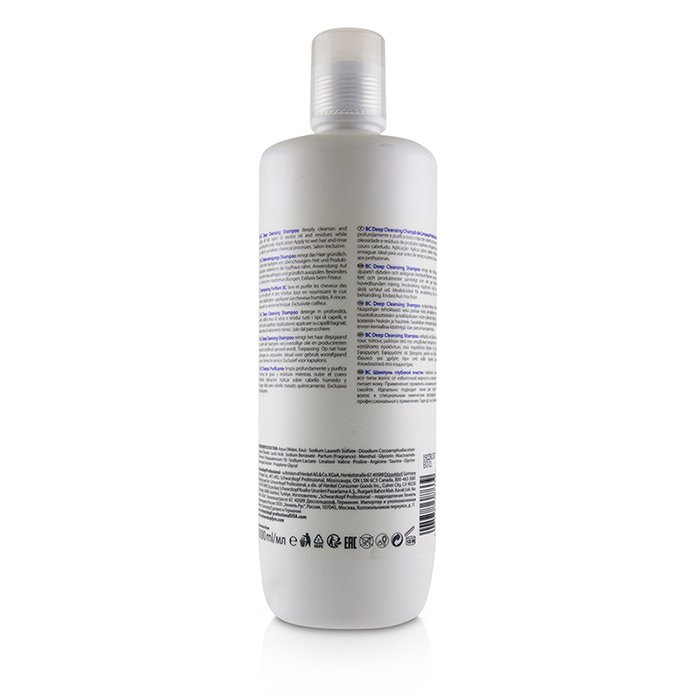 Schwarzkopf 施華蔻  BC Deep Cleansing Shampoo (For All Hair Types) 1000ml/33.8ozProduct Thumbnail