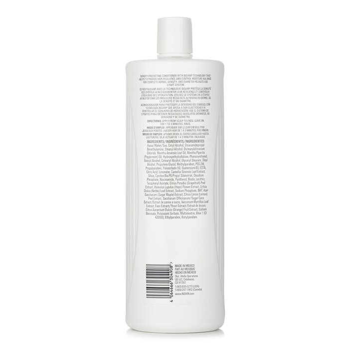 Nioxin Density System 1 Scalp Therapy Conditioner (שיער טבעי, הדלדלות קלה) מרכך 1000ml/33.8ozProduct Thumbnail