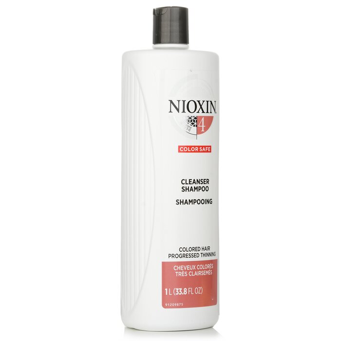Nioxin Derma Purifying System 4 Cleanser Shampoo (שיער צבוע, הדלדלות מתקדמת, בטיחותי לצבע השיער) שמפו 1000ml/33.8ozProduct Thumbnail