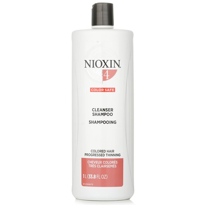 Nioxin 儷康絲 潔淨系統4號潔淨洗髮露Derma Purifying System 4 Cleanser Shampoo(細軟髮/染燙髮) 1000ml/33.8ozProduct Thumbnail