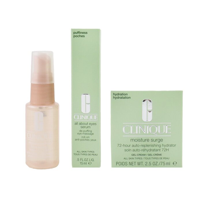 Clinique Moisture Surge Set: Moisture Surge 72-Hr 75ml+ All About Eyes Serum 15ml+ Moisture Surge Face Spray Thirsty Skin Relief 30ml 3pcsProduct Thumbnail