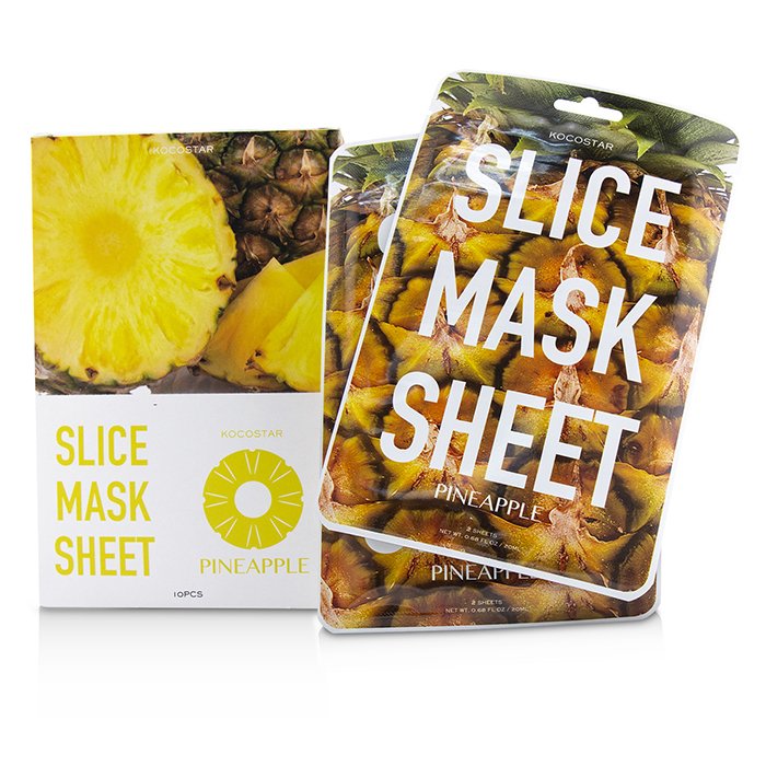 KOCOSTAR Maseczka do twarzy Slice Mask Sheet - Pineapple 10sheetsProduct Thumbnail