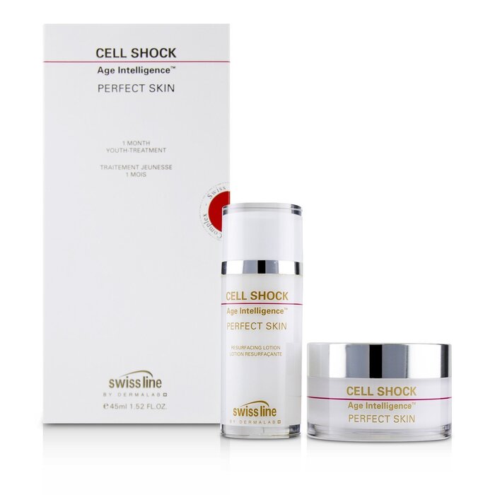 Swissline Cell Shock Age Intelligence Perfect Skin Tratamiento de Juventud de 1 Mes 45ml+60padsProduct Thumbnail