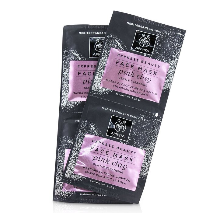 Apivita Maseczka do twarzy Express Beauty Face Mask with Pink Clay (Gentle Cleansing) 6x(2x8ml)Product Thumbnail