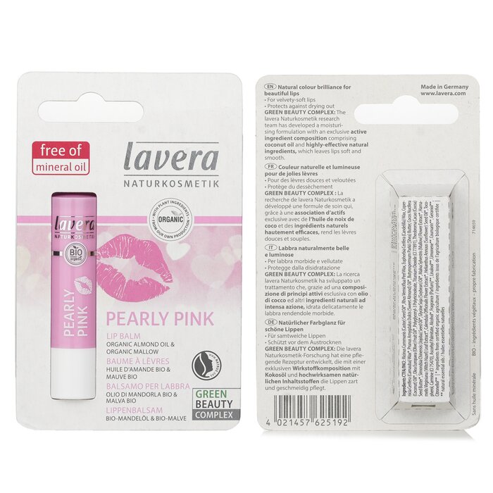 拉薇  Lavera 珍珠粉润唇膏 Pearly Pink LipProduct Thumbnail