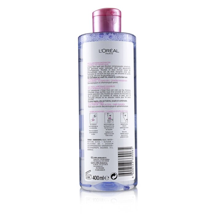 L'Oreal Micellar Water - Normal to Dry Skin & Even Sensitive Skin 400ml/13.3ozProduct Thumbnail