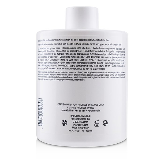 Babor CLEANSING Leite de limpeza suave - para todos os tipos de pele, especialmente peles sensíveis (tamanho de salão) 500ml/16.7ozProduct Thumbnail
