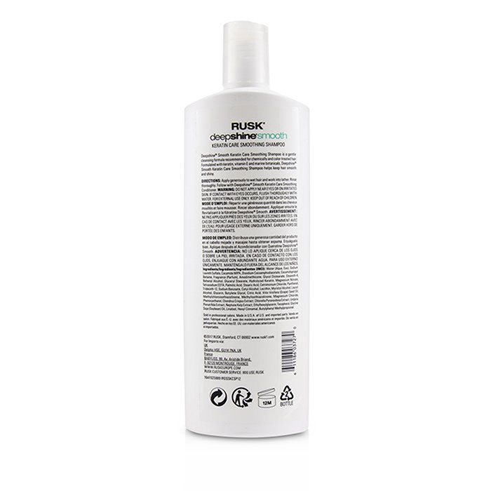 Rusk Wygładzająco-nabłyszczający szampon do włosów z keratyną Deepshine Smooth Keratin Care Smoothing Shampoo 355ml/12ozProduct Thumbnail