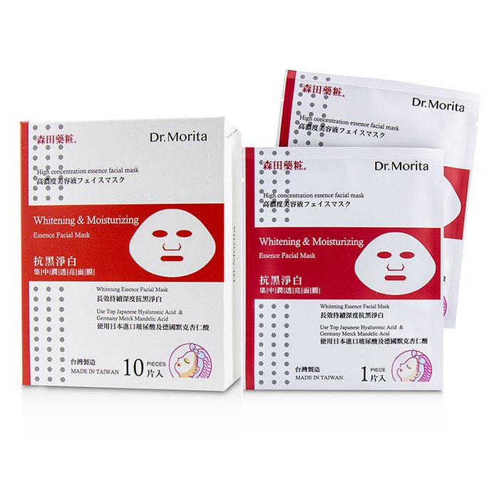 森田药妆  Dr. Morita Whitening & Moisturizing Essence Facial Mask 10pcsProduct Thumbnail