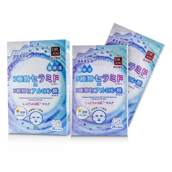 DR. JOU (By Dr. Morita) 3 Essence Hyaluronic Acid with Ceramide Advanced Hydrating Facial Mask 5pcsProduct Thumbnail