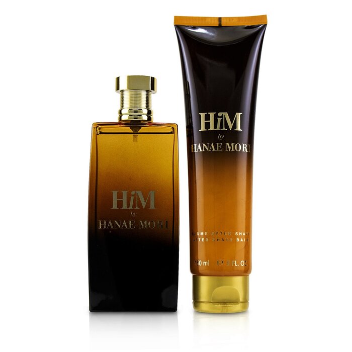 Hanae Mori Him Coffret: Eau De Toilette Spray 100ml/3.4oz + Bálsamo Para Después de Afeitar 150ml/5oz 2pcsProduct Thumbnail