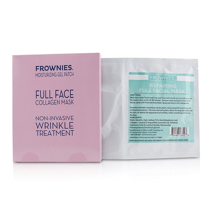 Frownies Full Face Collagen Mask - Moisturizing Gel Patch מסכת ג'ל לחות 1sheetProduct Thumbnail