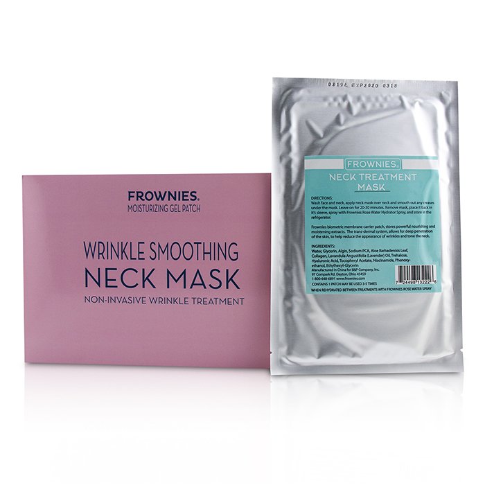 Frownies Wrinkle Smoothing Neck Mask - Fuktighetsgivende gel-lapper 1sheetProduct Thumbnail