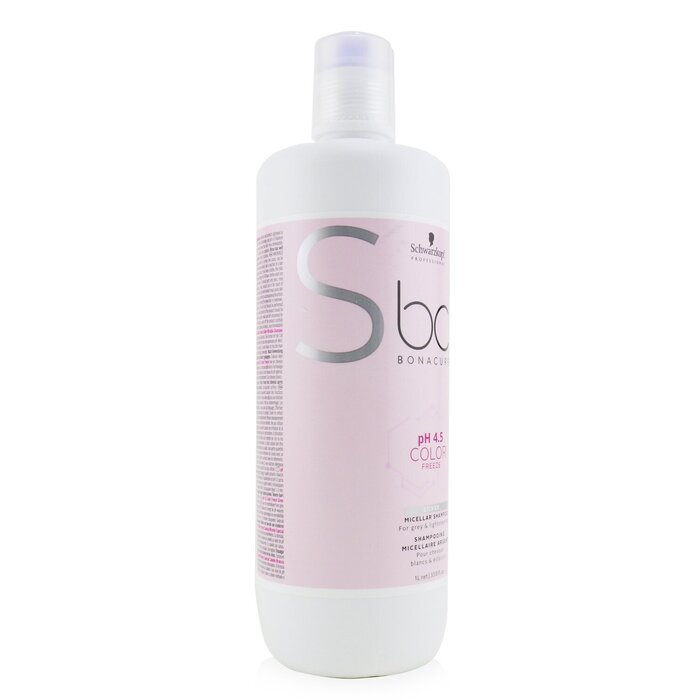 Schwarzkopf BC Bonacure pH 4.5 Color Freeze Silver Micellar Shampoo (For Grey & Lightened Hair) 1000ml/33.8ozProduct Thumbnail