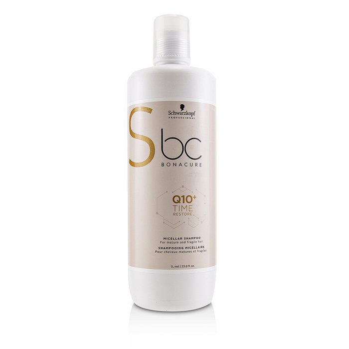 Schwarzkopf BC Bonacure Q10+ Time Restore Micellar Shampoo (For Mature and Fragile Hair) 1000ml/33.8ozProduct Thumbnail