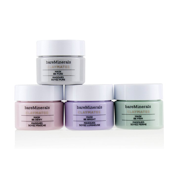 BareMinerals Zestaw Hyper Glow Mini Face Mask Collection: Claymates Mask (1x Be Pure 15g, 1x Be Dewy 15g, 1x Be Bright 15g, 1x Be Firm 15g) 88685 4pcsProduct Thumbnail