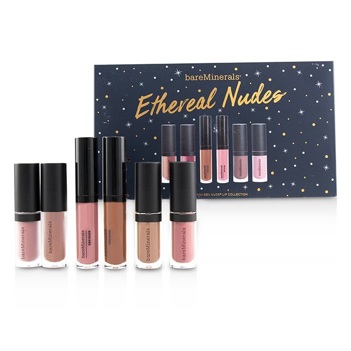 BareMinerals Ethereal Nudes Mini Gen Nude Набор для Губ 6pcsProduct Thumbnail